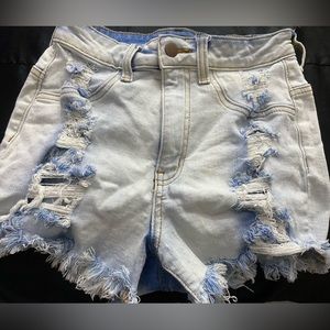 Fashion nova light washed shorts